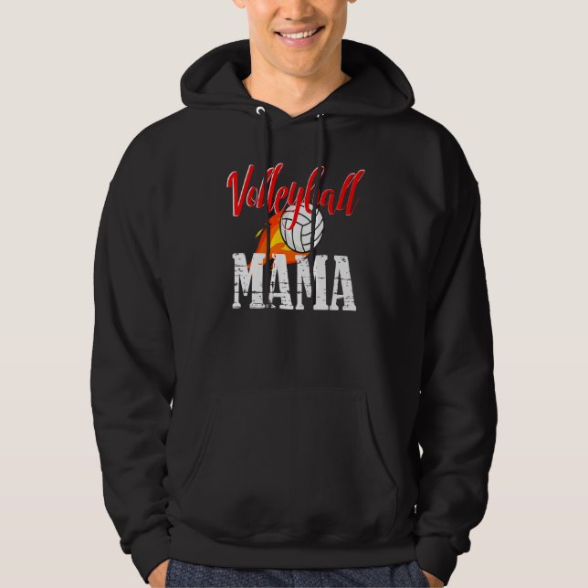 Volleyball Mama Volleyball   Hoodie (Vorderseite)
