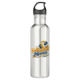 Volleyball Mama Water Bottle (Retro Script) Edelstahlflasche