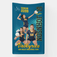 Volleyball-Mannschaft Custom Foto Senior Night Spo