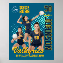 Volleyball-Mannschaft Custom Foto Senior Night Spo