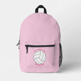 Volleyball-Mannschaftsname Benutzerdefinierte Spor Bedruckter Rucksack
