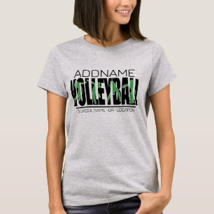 Volleyball-Mannschaftsspieler NAME HINZUFÜGEN Schu T-Shirt