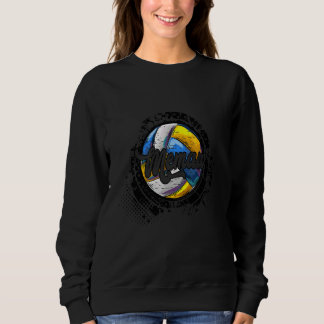 Volleyball Memaw Vintage Volleyball Familie Passen Sweatshirt