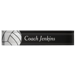 Volleyball mit Namen Namensplakette