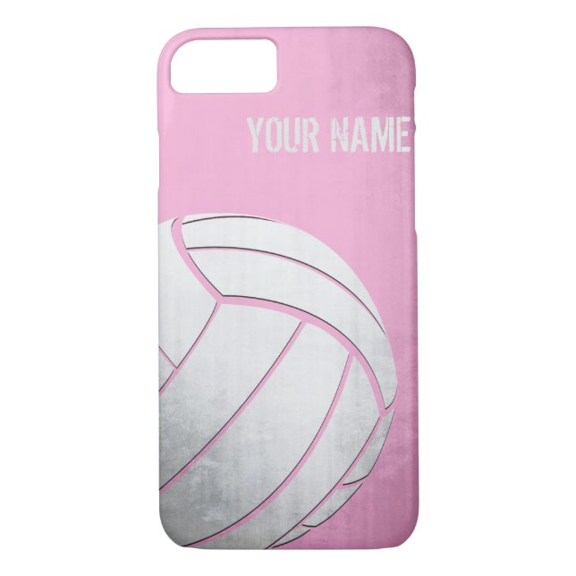 Volleyball mit Schmutzeffekt Rosa-Schatten Case-Mate iPhone Hülle (Rückseite)