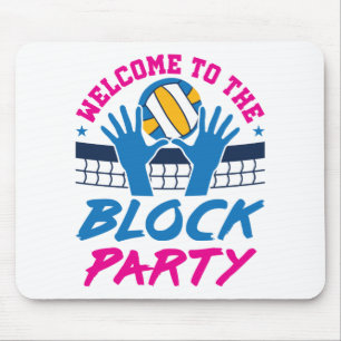 Volleyball Mittlerer Blocker Herzlich willkommen b Mousepad