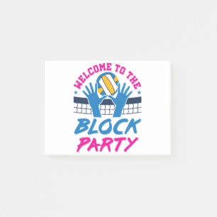 Volleyball Mittlerer Blocker Herzlich willkommen i Post-it Klebezettel