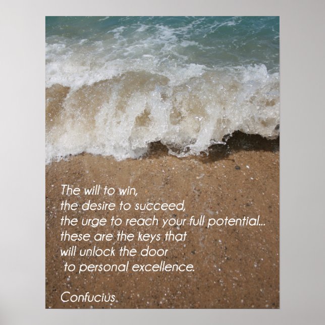 Volleyball-Motivationspopster - Persönliche Exzell Poster (Vorne)