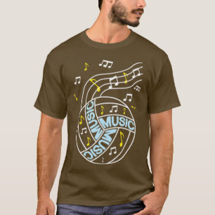 Volleyball-Musiknoten T-Shirt