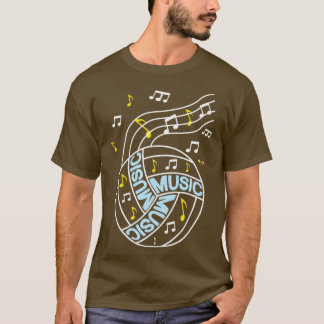 Volleyball-Musiknoten T-Shirt