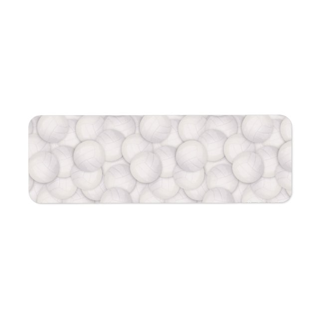 Volleyball-Muster-Adressetiketten (Vorne)