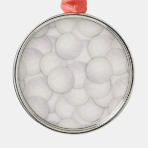 Volleyball Muster Weihnachtsdekoration Ornament Aus Metall