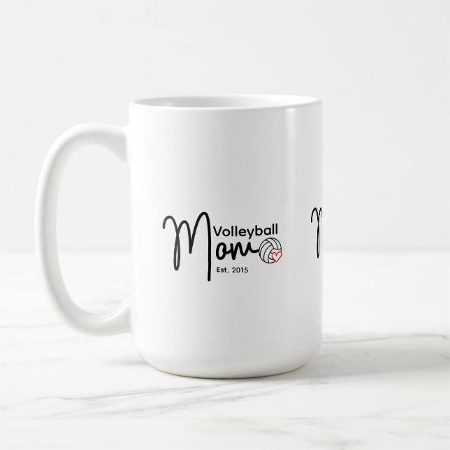 Volleyball-Mutter Est. Kaffeetasse (Links)