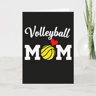 Volleyball-Mutter-Sportfan-Karte Karte