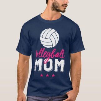 Volleyball-Mutter Stolz Mutter Und Sport-Eltern fa T-Shirt