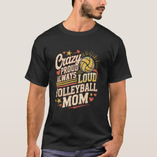 Volleyball-Mutter total stolz laut immer Sport-Mot T-Shirt