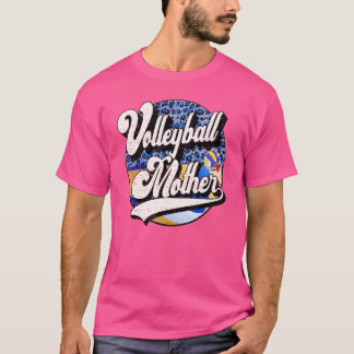 Volleyball Mutter Vintag Volleyball Familie Matchi T-Shirt