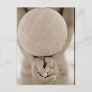 Volleyball Nah-up Postkarte