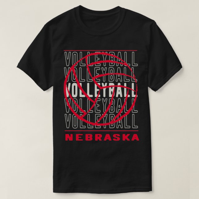 Volleyball Nebraska T-Shirt (Design vorne)