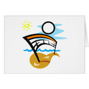 Volleyball-Netz u. Ball