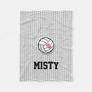 Volleyball Netzname Flag, Team White Fleecedecke