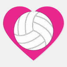Volleyball Niedlicher Herz-gestreifter Farbsport