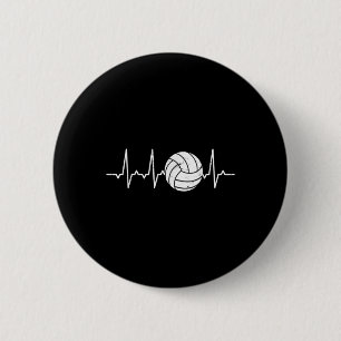 Volleyball Niedlicher Spaß Button