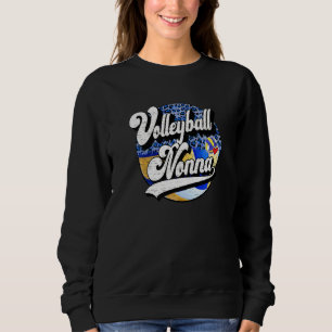 Volleyball Nonna Vintage-Volleyball-Familien-Match Sweatshirt