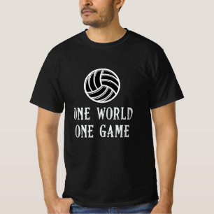 Volleyball One World One Game Volleyball Player T-Shirt