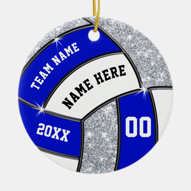 Volleyball-Ornamente, Volleyball-Team Geschenkidee Keramik Ornament (Vorne)