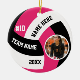 Volleyball Ornaments Team Player Sports For Her Keramik Ornament