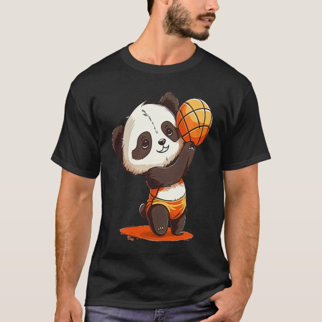 Volleyball Panda  Panda Hugging A Volleyball T-Shirt (Vorderseite)