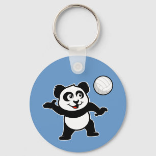 Volleyball Panda Schlüsselanhänger