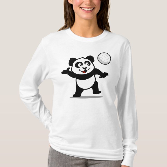 Volleyball Panda T-Shirt (Vorderseite)