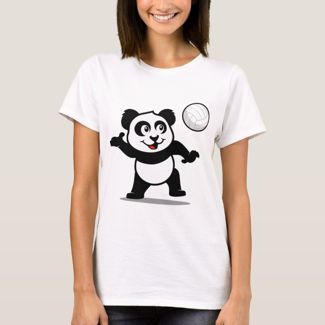 Volleyball Panda T-Shirt (Vorderseite)