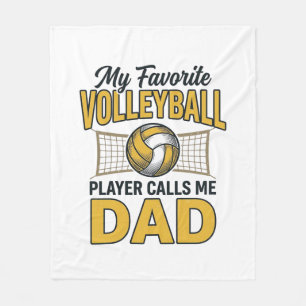 Volleyball Papa Mein Lieblingsspieler nennt mich P Fleecedecke