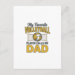 Volleyball Papa Mein Lieblingsspieler nennt mich P Postkarte