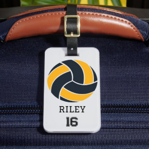 Volleyball Personalisiert Custom Team Bag Tag Gesc Gepäckanhänger