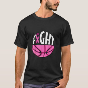 Volleyball Pink Fight Pink Ribbon Brustkrebs Aw T-Shirt