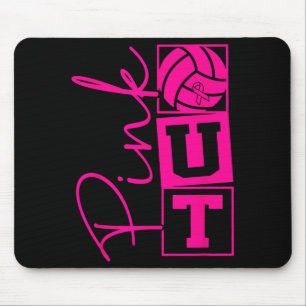 Volleyball Pink Out Brustkrebsbewusstsein Pink Mousepad