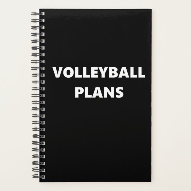 Volleyball Planner Sport Thema Volleyball Pläne Planer (Vorderseite)