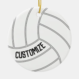 Volleyball Player Individuelle Name oder Text Weih Keramik Ornament