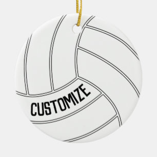 Volleyball Player Individuelle Name oder Text Weih Keramik Ornament