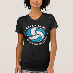 Volleyball Player Motivation Setter ich nie verlie T-Shirt