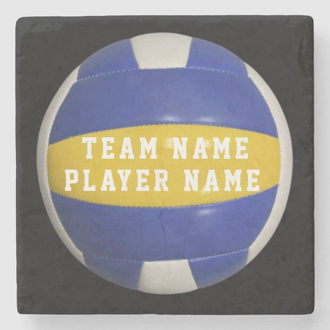 VOLLEYBALL PLAYER PERSONALISIERT STEINUNTERSETZER (Vorderseite)