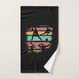 Volleyball Player Retro Handtuch