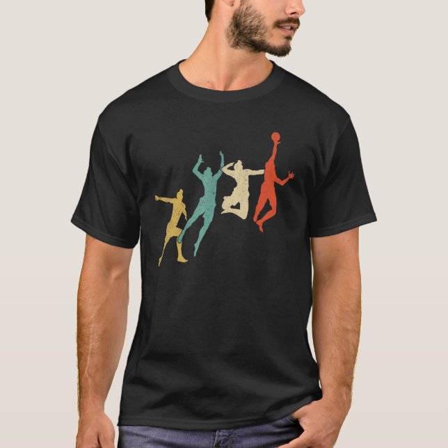 Volleyball Player Retro Spike Team Matching for Me T-Shirt (Vorderseite)