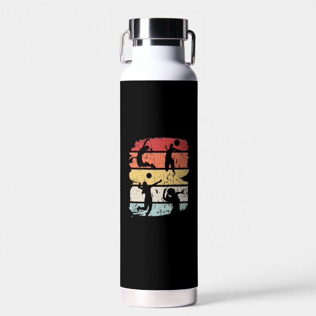 Volleyball Player Retro Trinkflasche (Vorne)