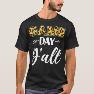 Volleyball Player Team Leopard Cheetah Game Day Y' T-Shirt