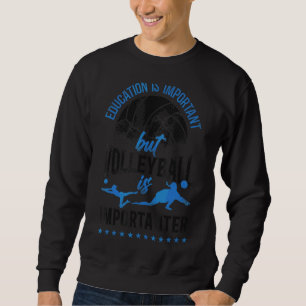 Volleyball Player Team Vintage Bildung importieren Sweatshirt
